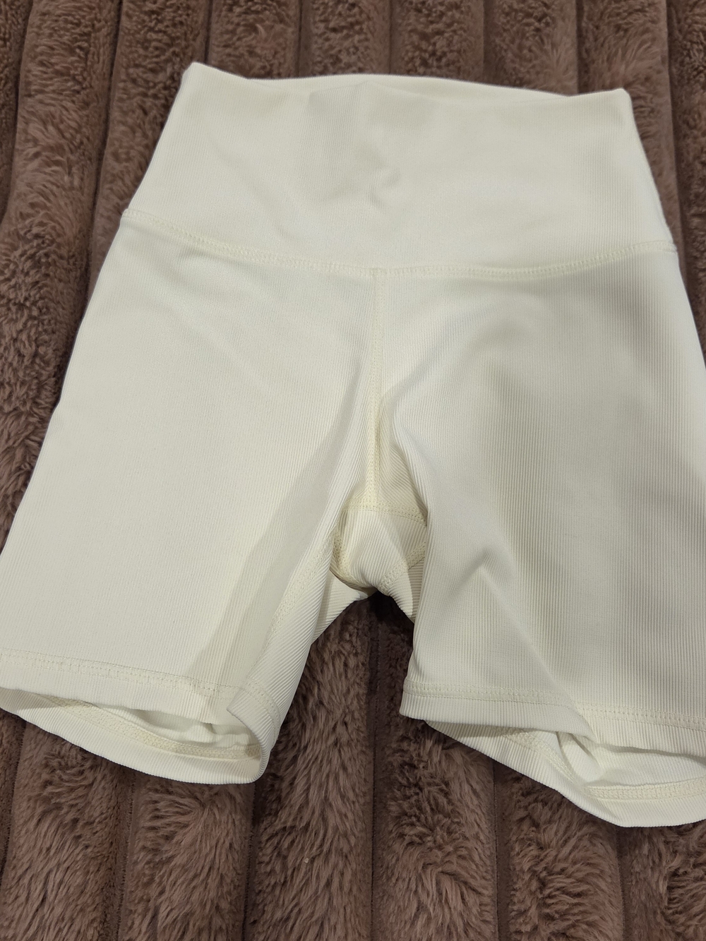 WILO the Label Women's Ribbed Yellow Bike Shorts Activewear Nylon Spandex XS